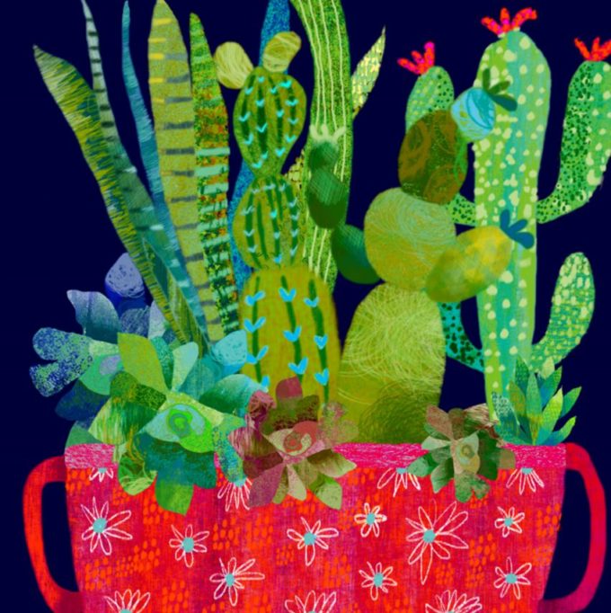 Cactus Garden Print